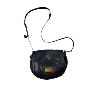 Marc By Marc Jacobs 100% Leather Crossbody Purse Classic Q Natasha Black READ